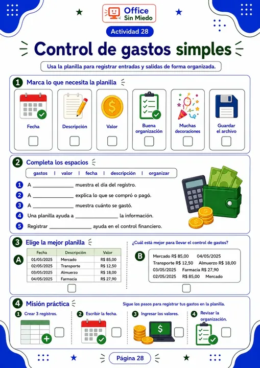 Excel — Control de Gastos